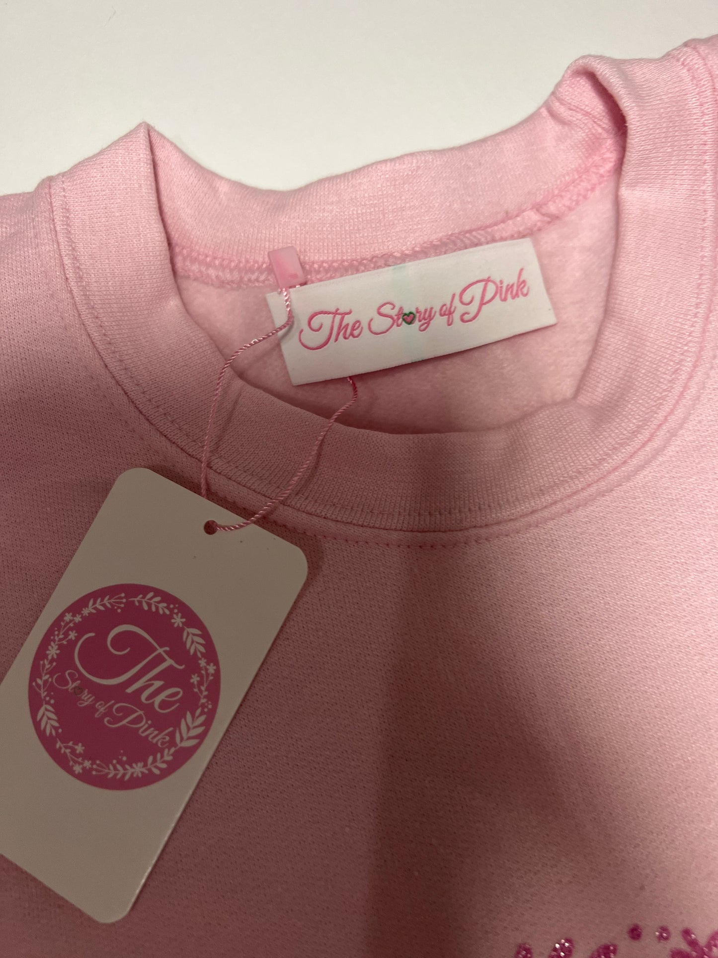 The Story of Pink Crew Sweatshirt