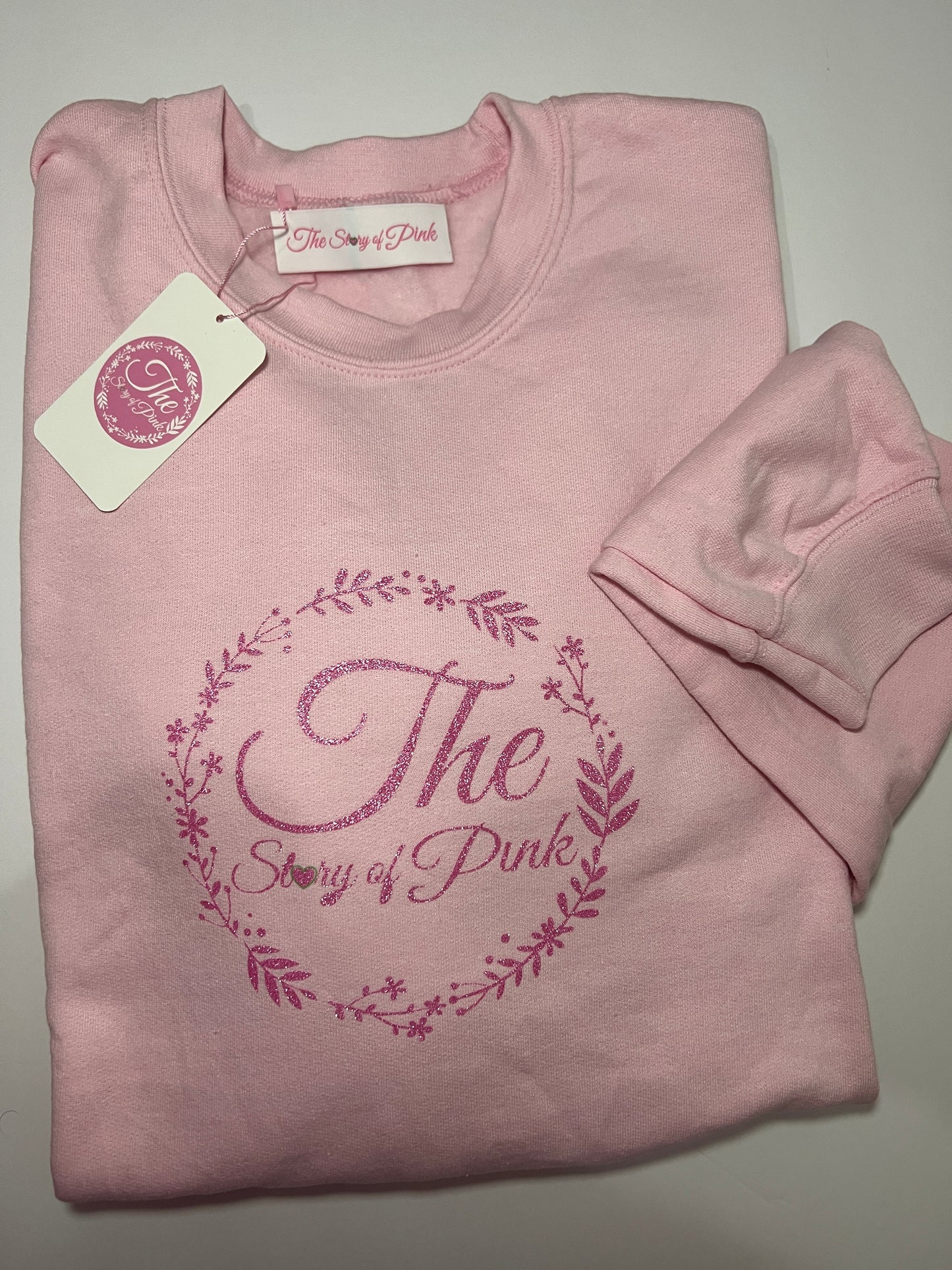 The Story of Pink Crew Sweatshirt